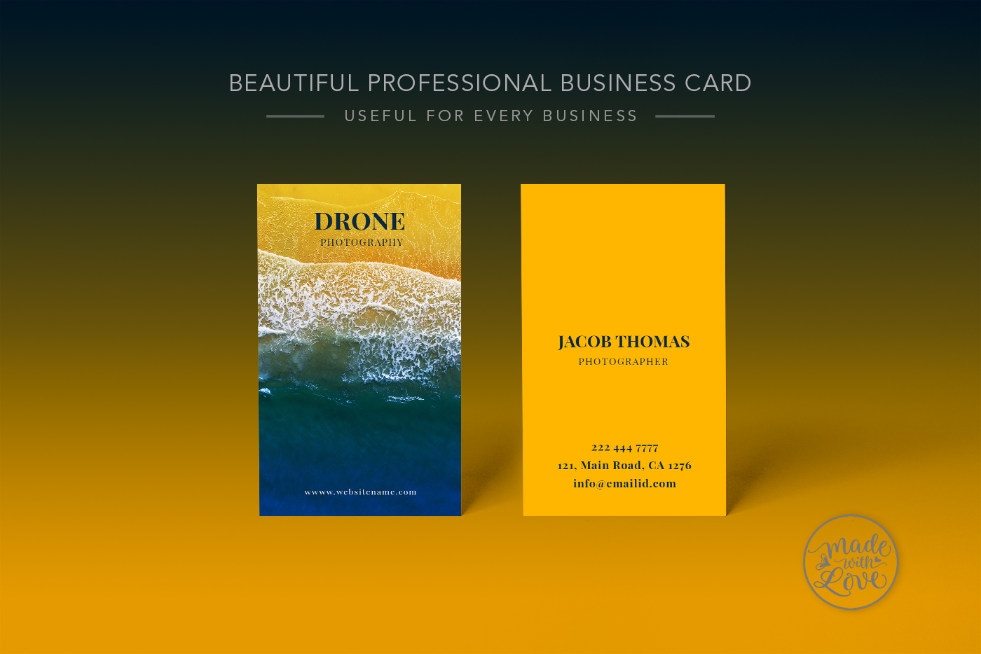 drone photography business cards 3