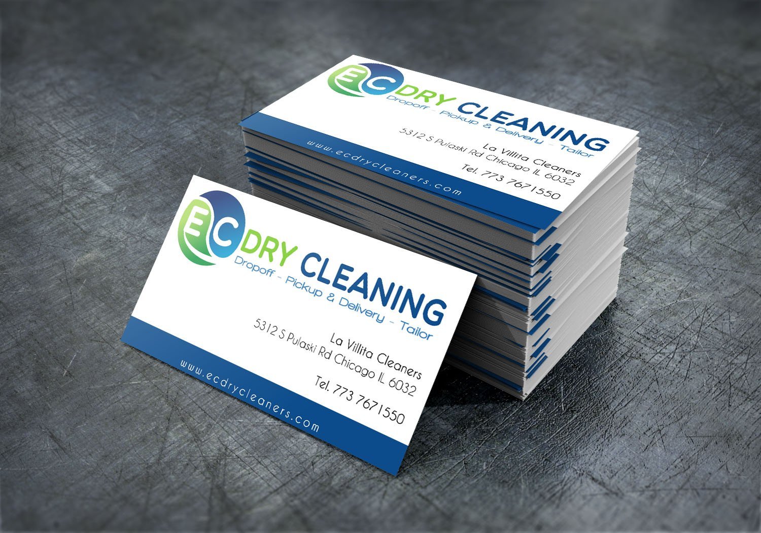 dry cleaners business cards 1
