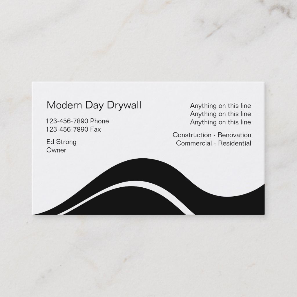 drywall business cards 2