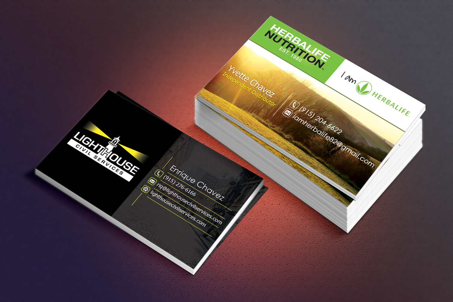dual business cards 2