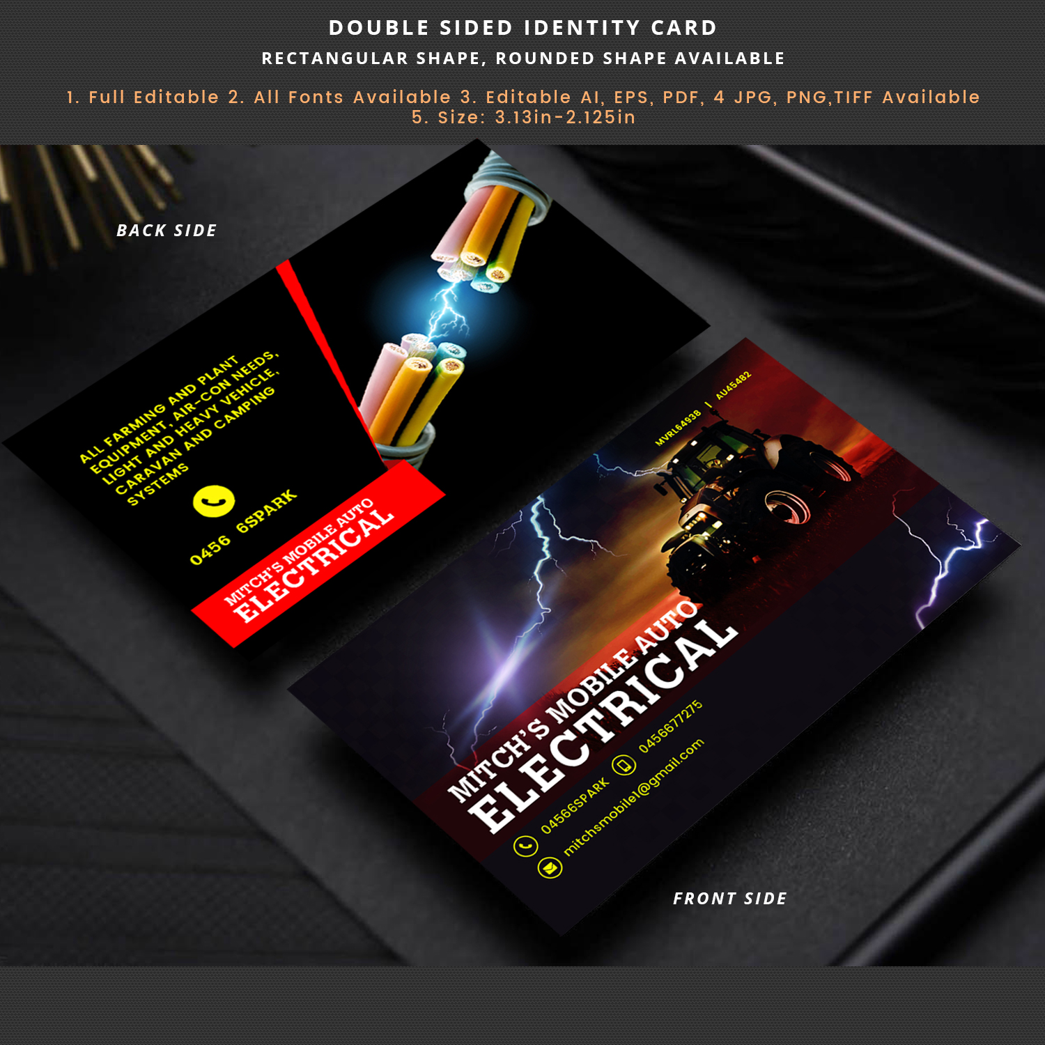 electrical business cards ideas 1