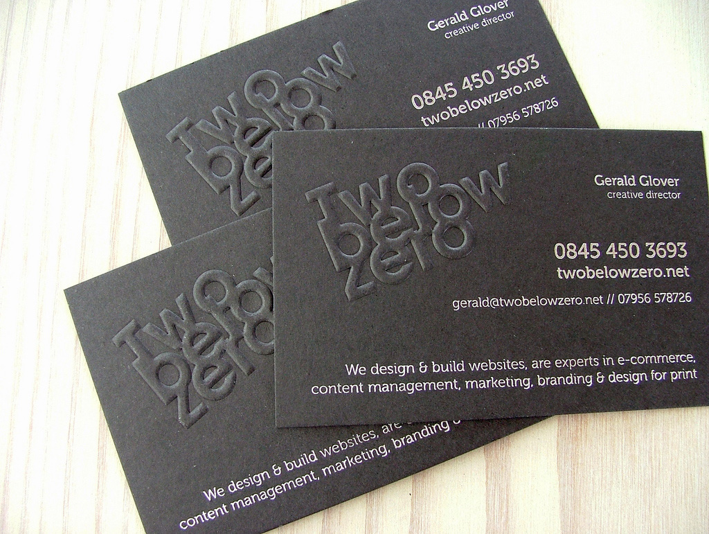 embossed business cards vistaprint 2