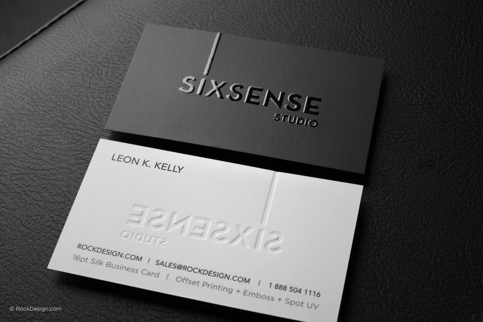 embossed matte business cards 2
