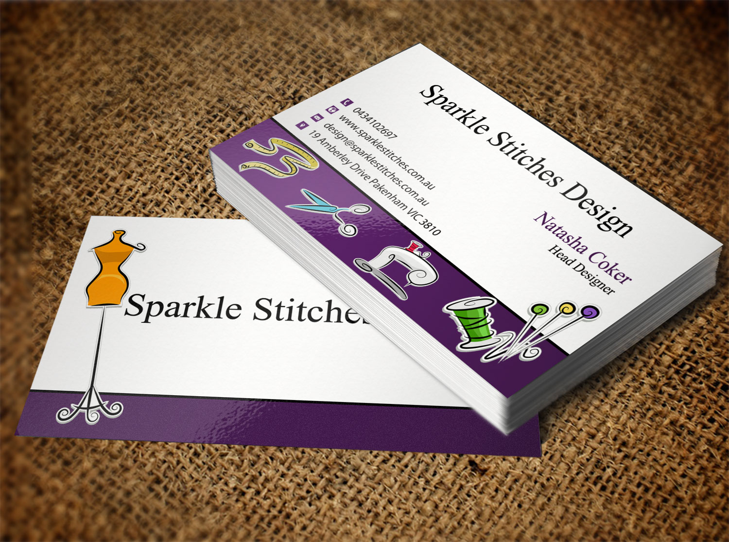 embroidery business cards 3
