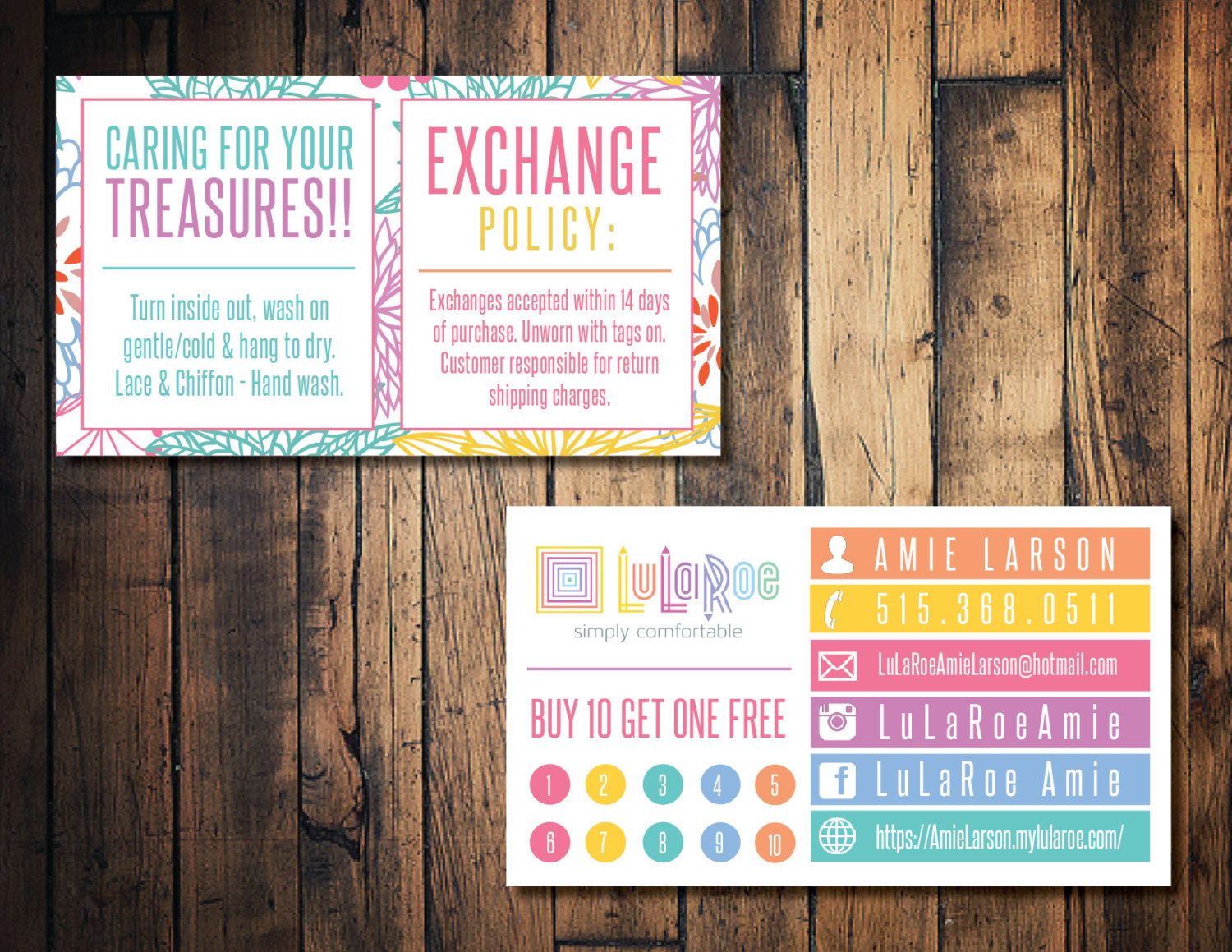 etsy lularoe business cards 3