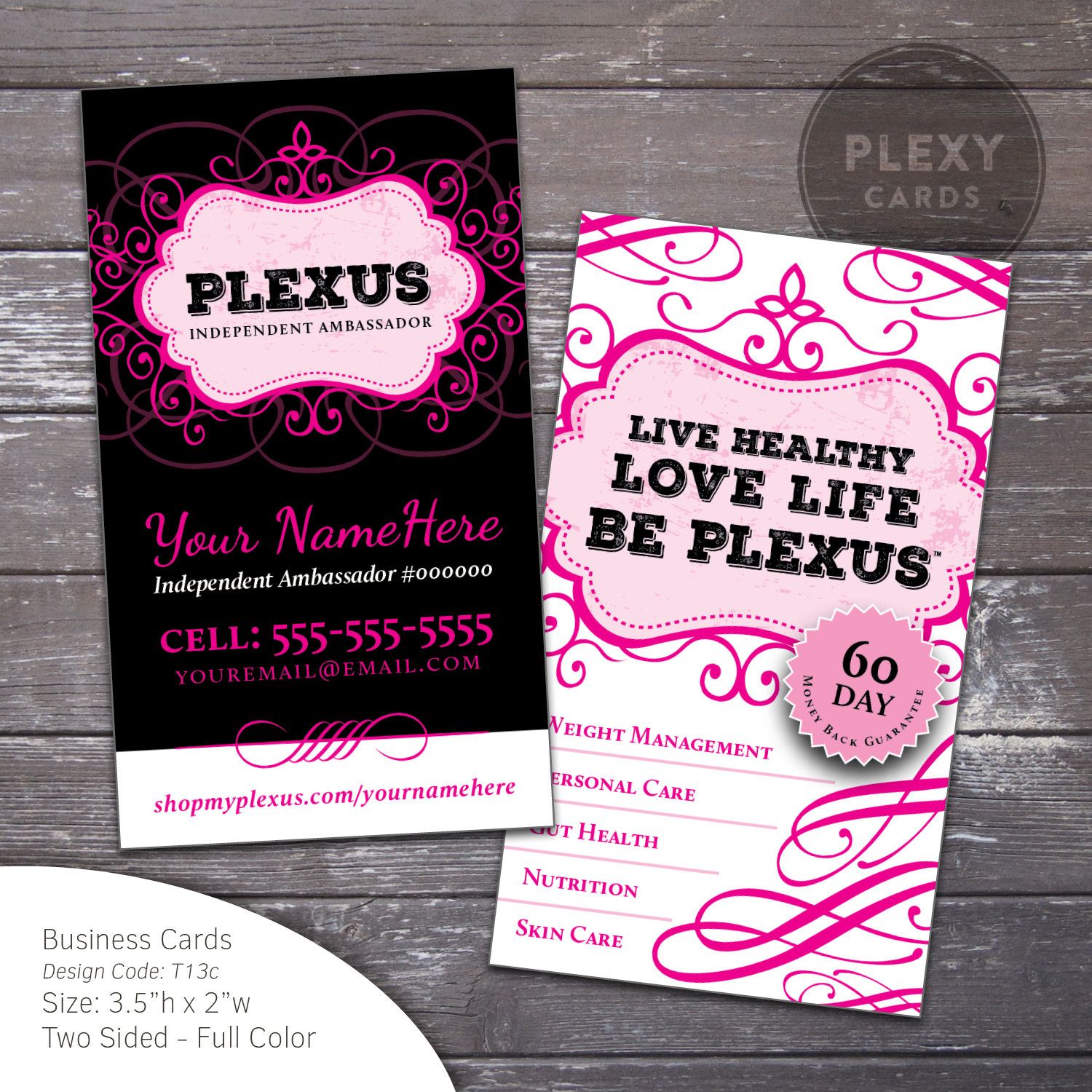 etsy plexus business cards 1