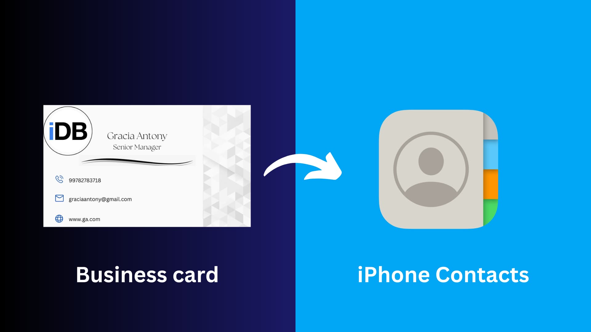 evernote business cards to contacts 4