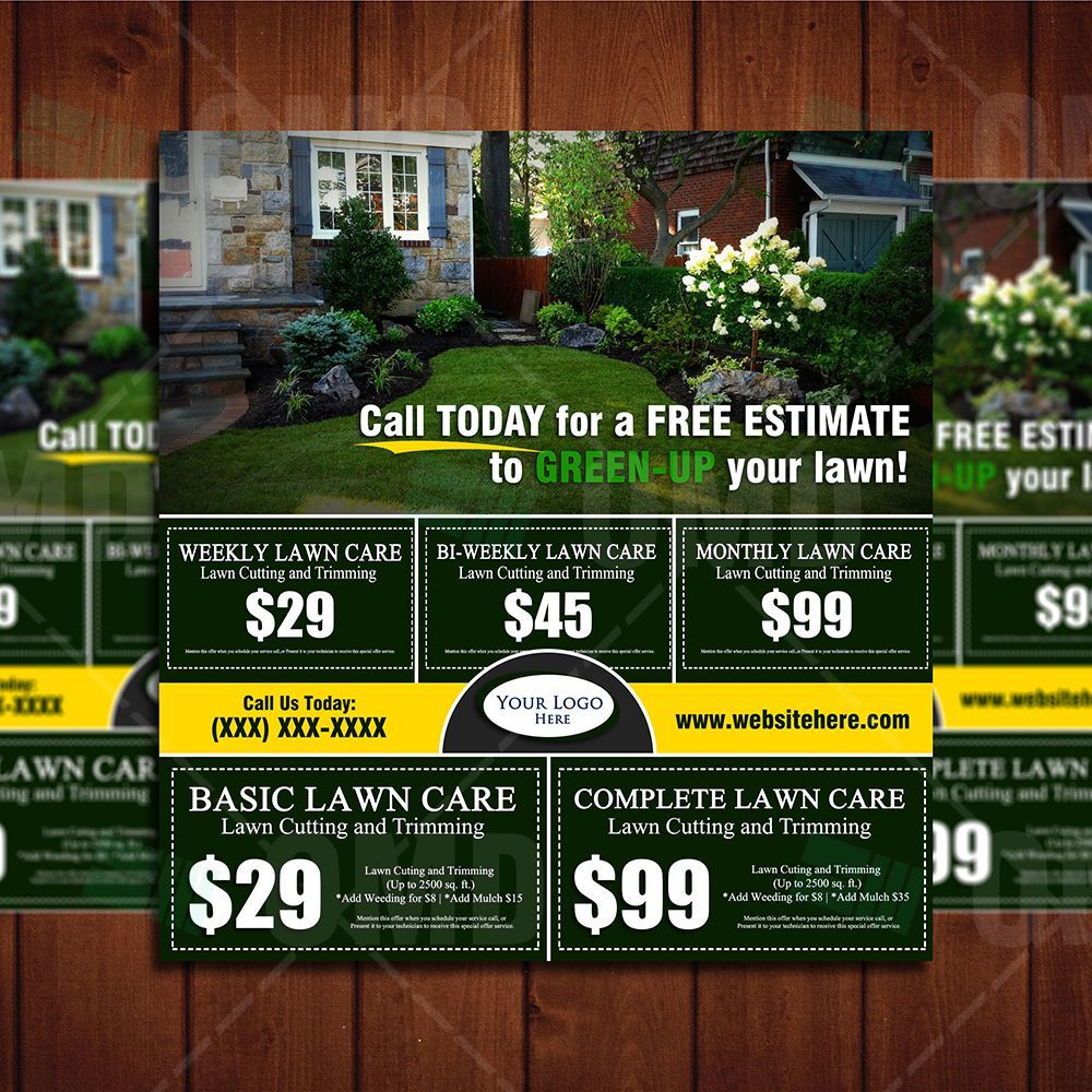 examples of lawn care business cards 2