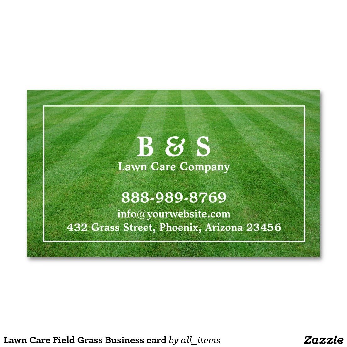 examples of lawn care business cards 5