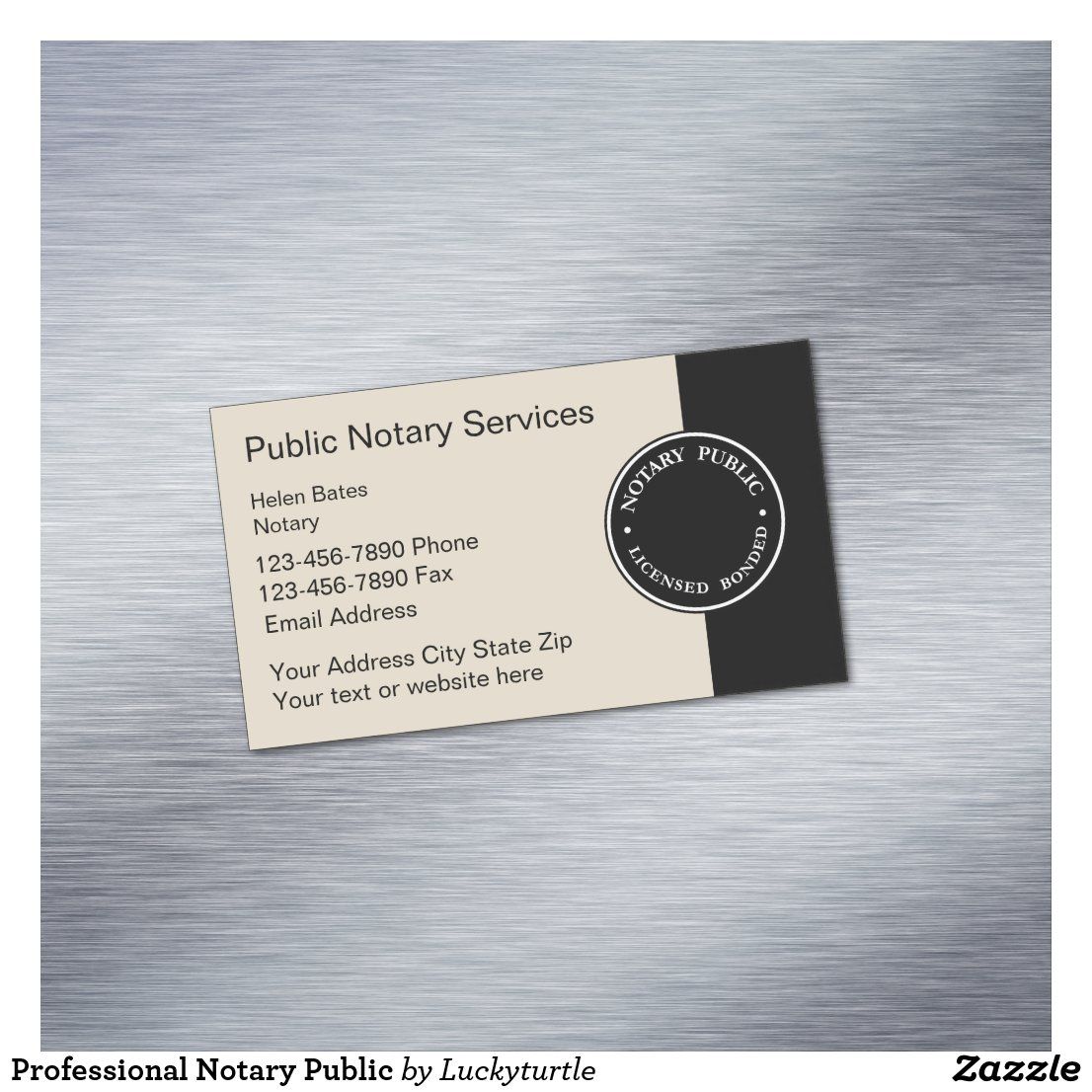 examples of notary business cards 2