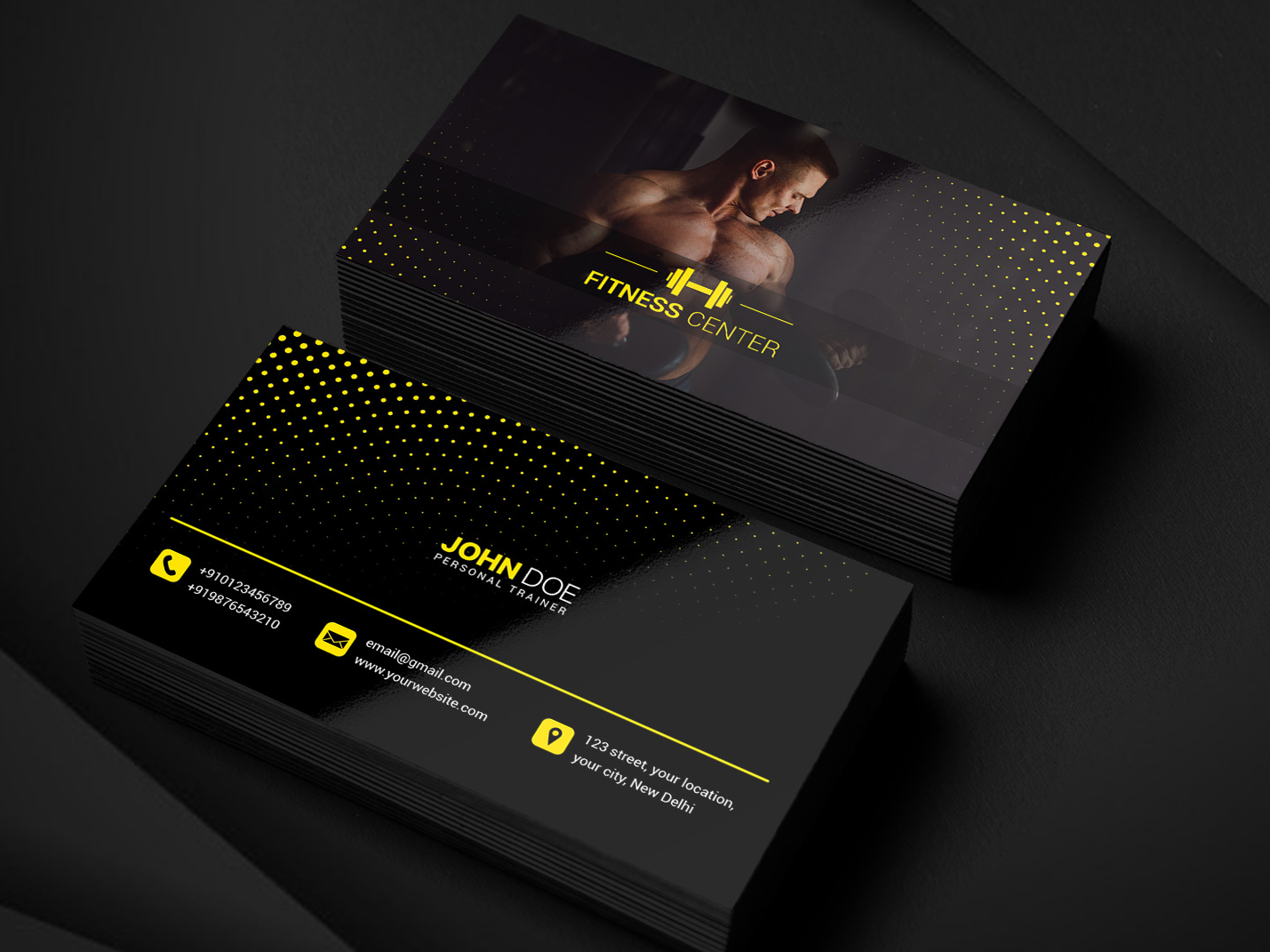examples of personal trainer business cards 4