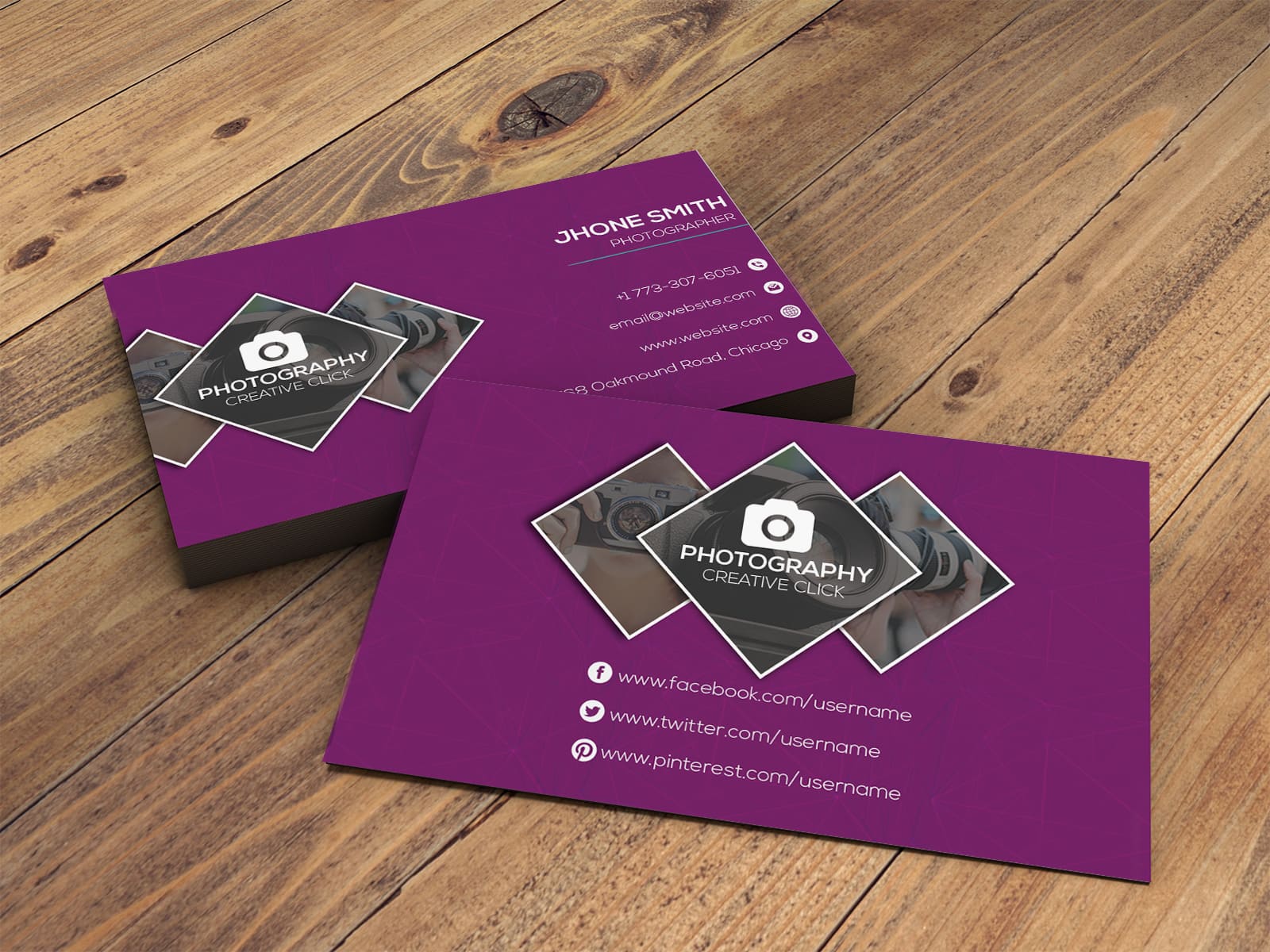 examples of photographers business cards 2