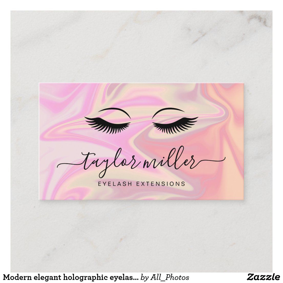 eyelash extension business cards 3
