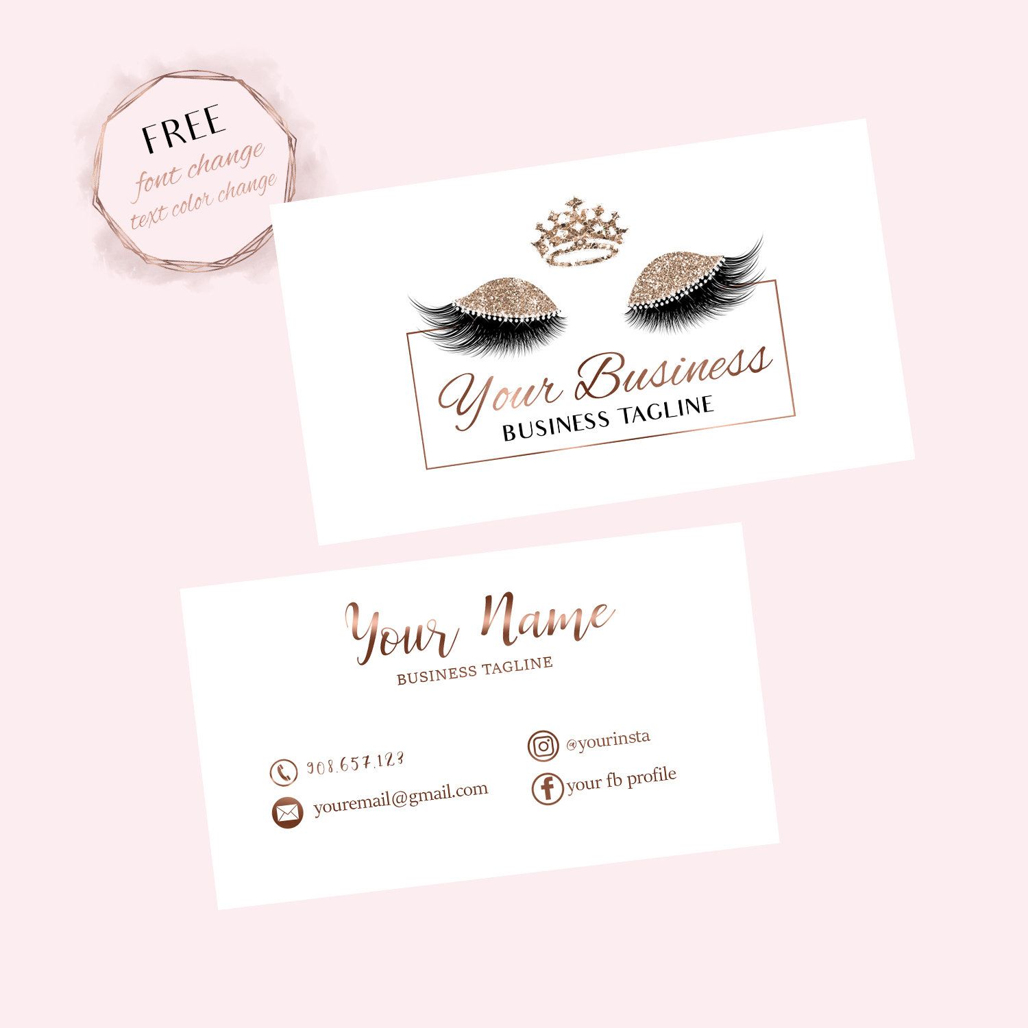 eyelashes business cards 4