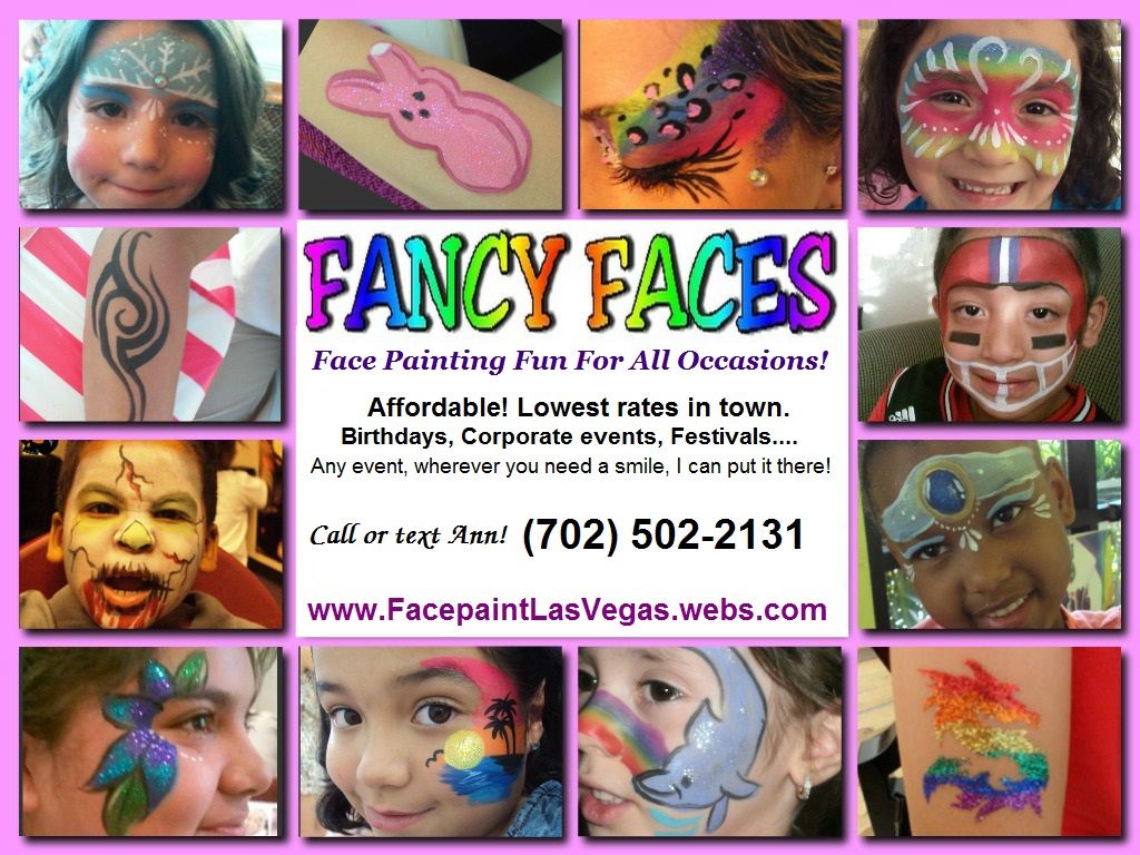 face painting business cards 1