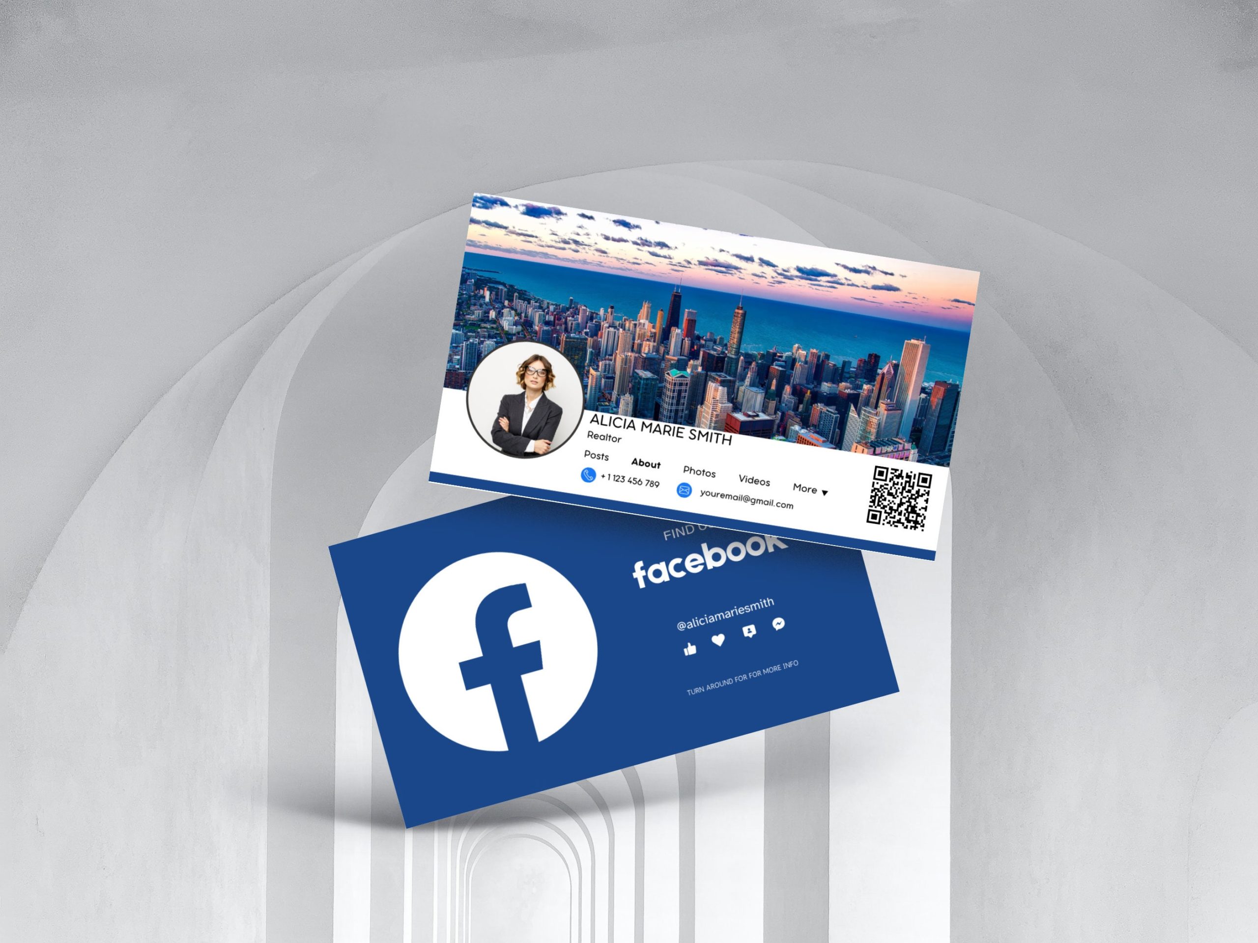 facebook and instagram logo for business cards 2