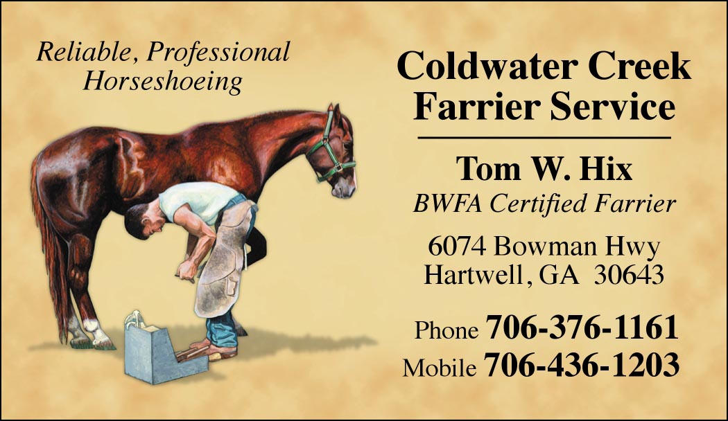 farrier business cards 1