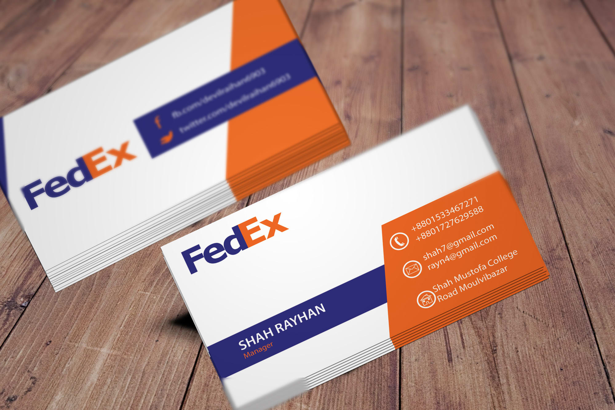 fedex com business cards 1