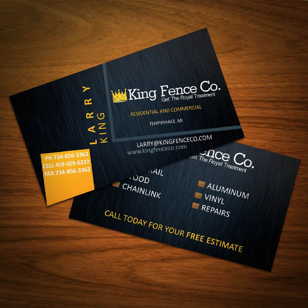 fence company business cards 3