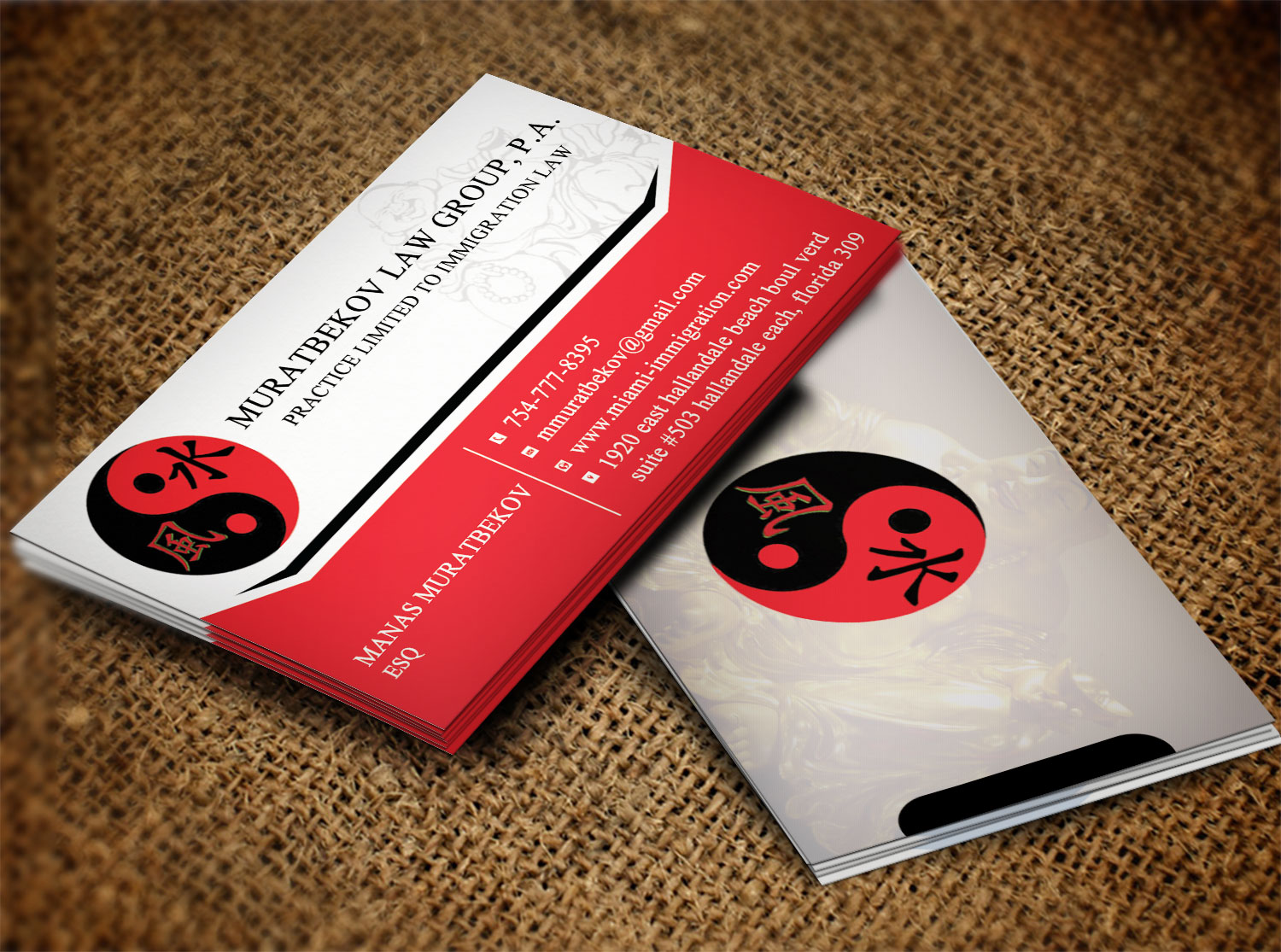 feng shui business cards 1