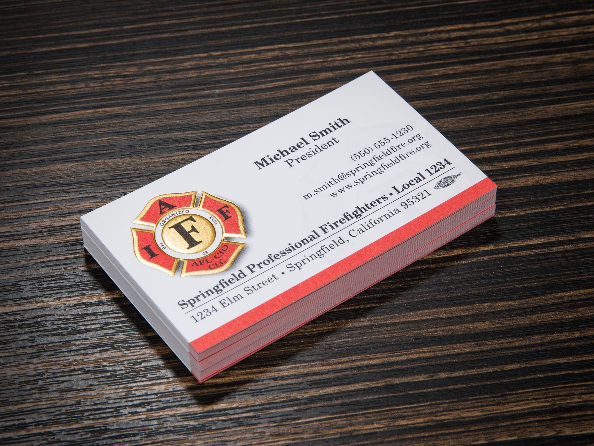 fire department business cards 1