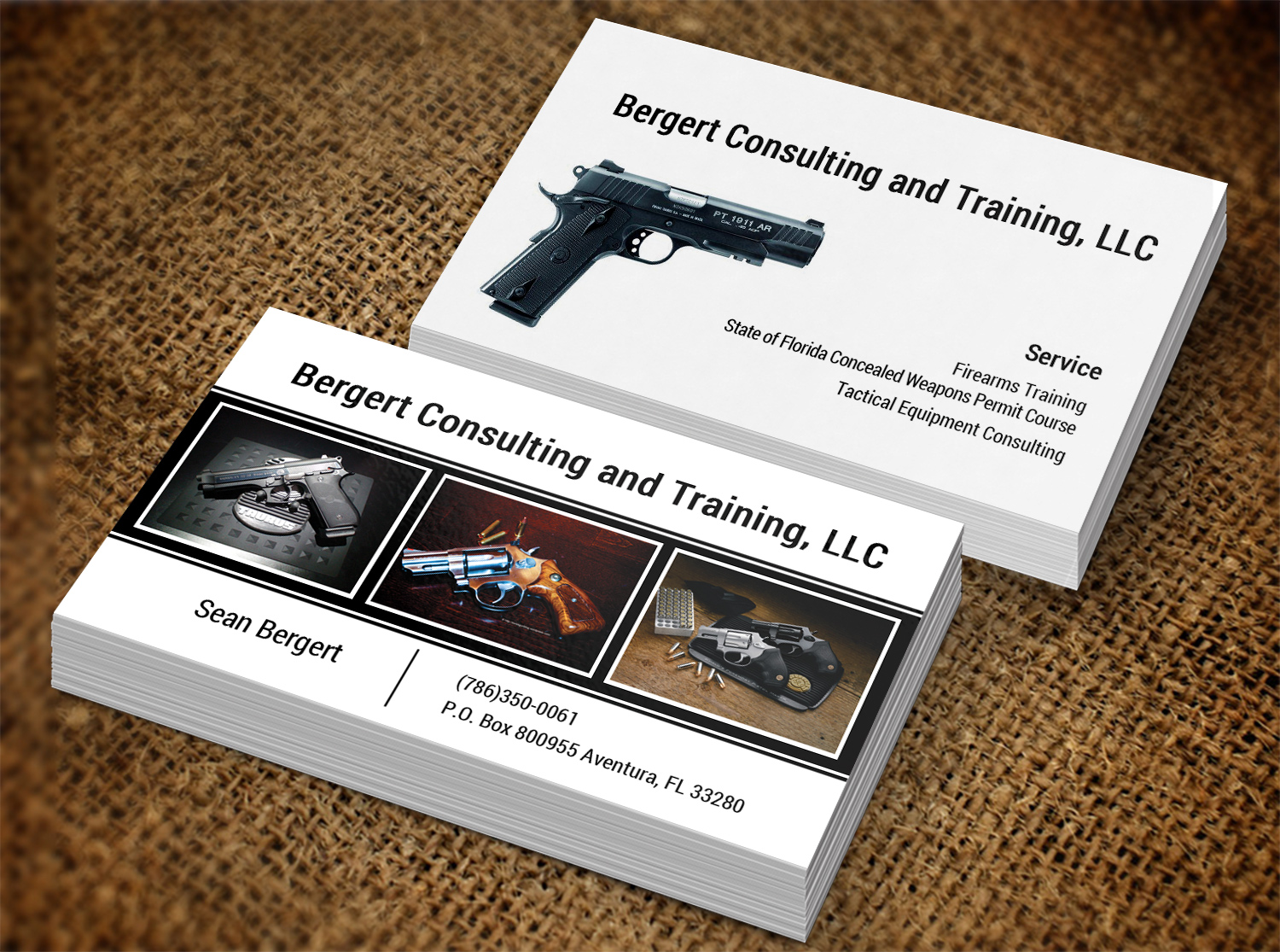 firearms instructor business cards 4
