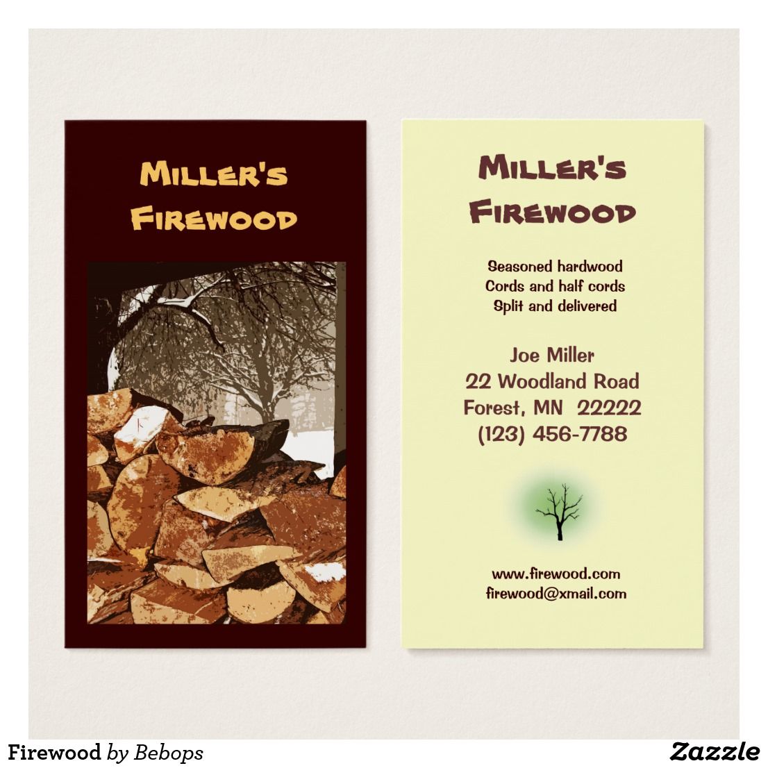 firewood business cards 1