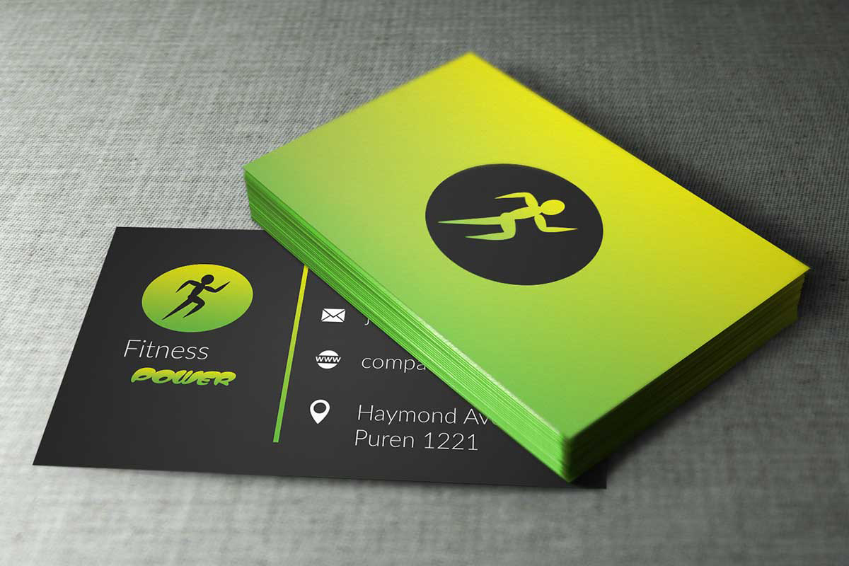 fitness trainer business cards 3