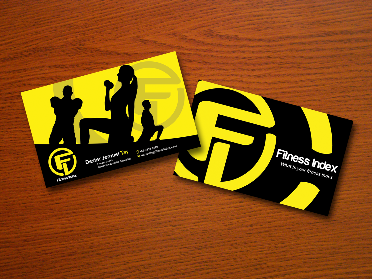 fitness trainer business cards 5
