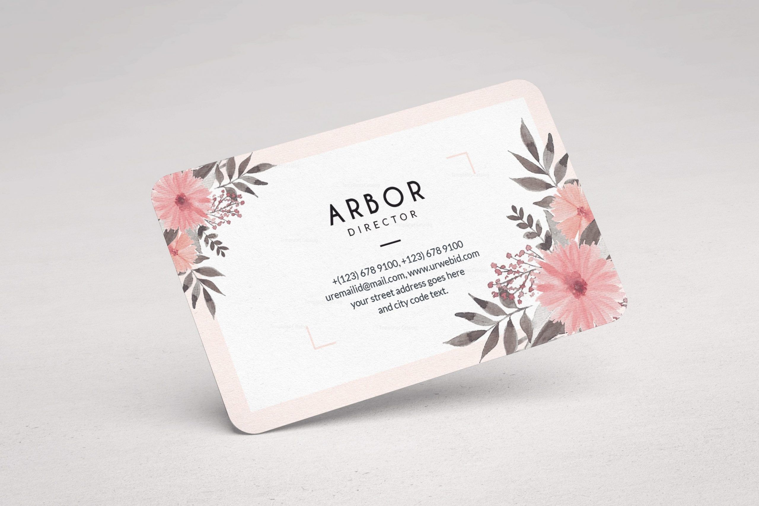 floral design business cards 1