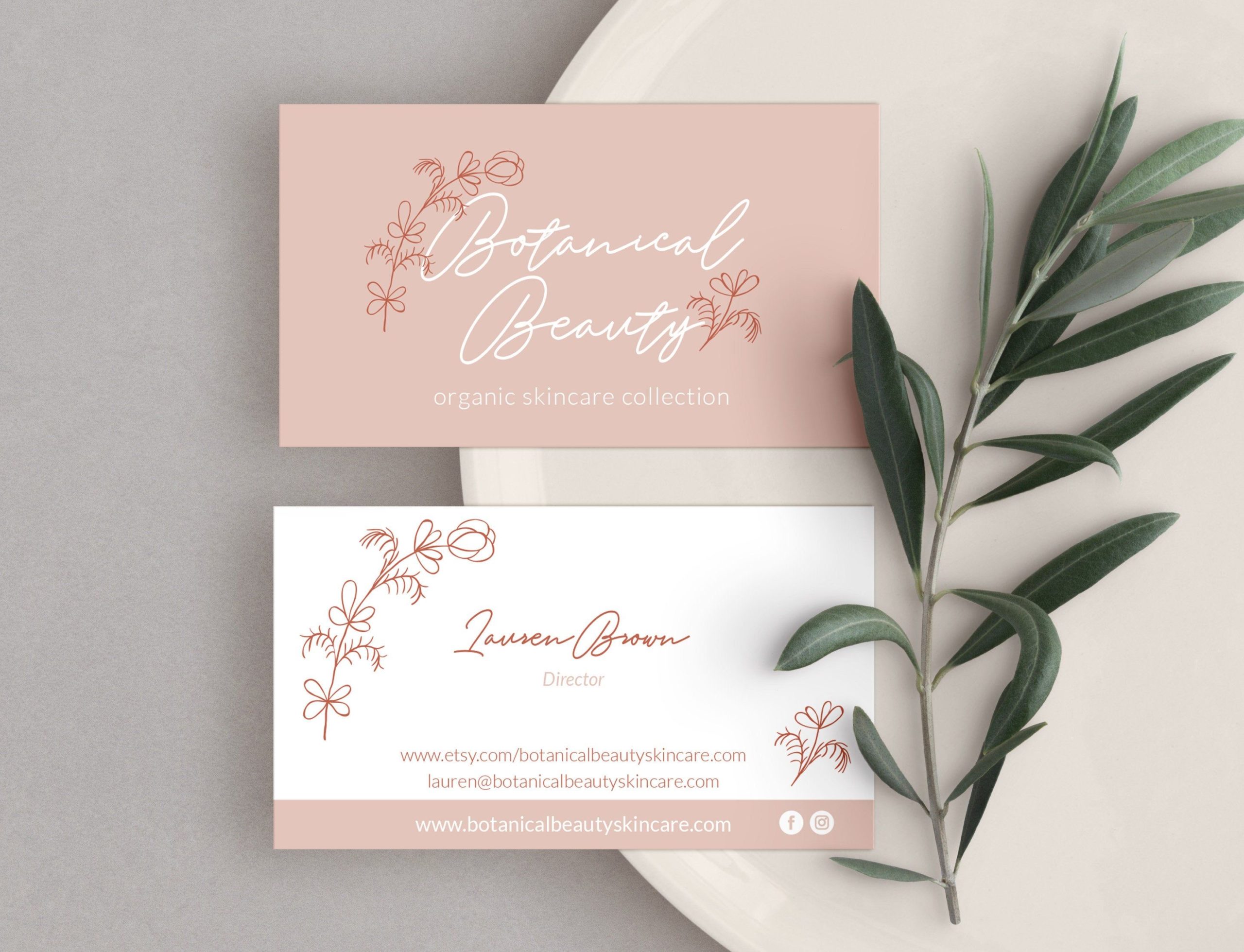 florist business cards design 2