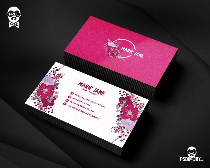 florist business cards design 4