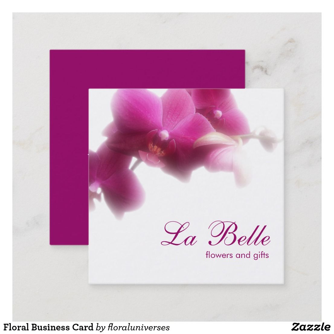 flower shaped business cards 2