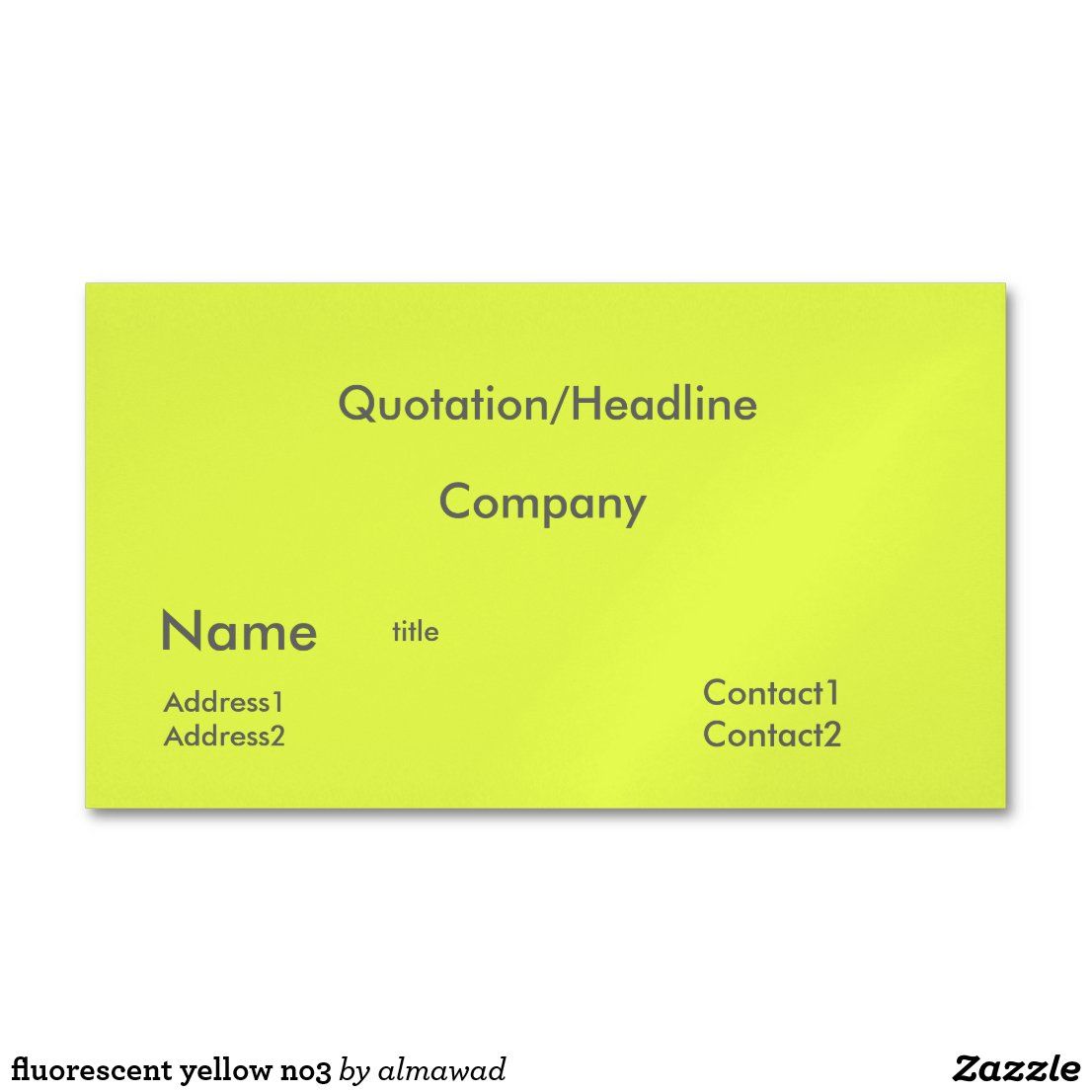 fluorescent business cards 1