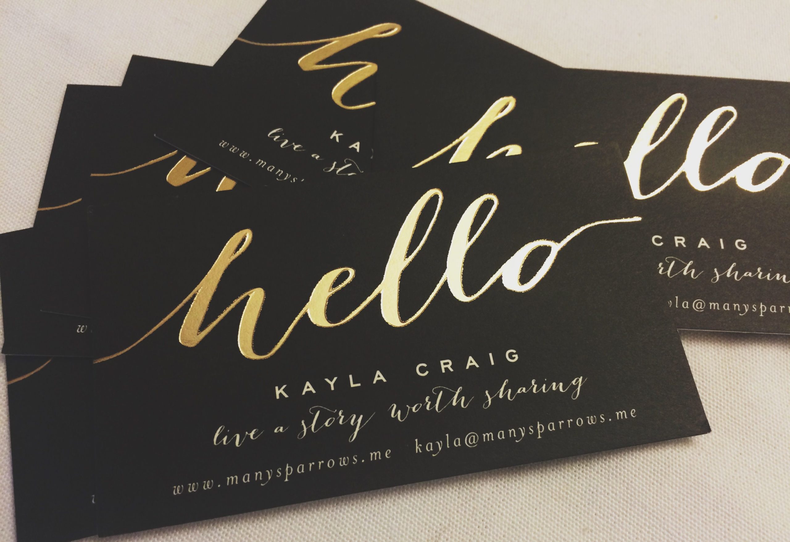 foil lettering business cards 2