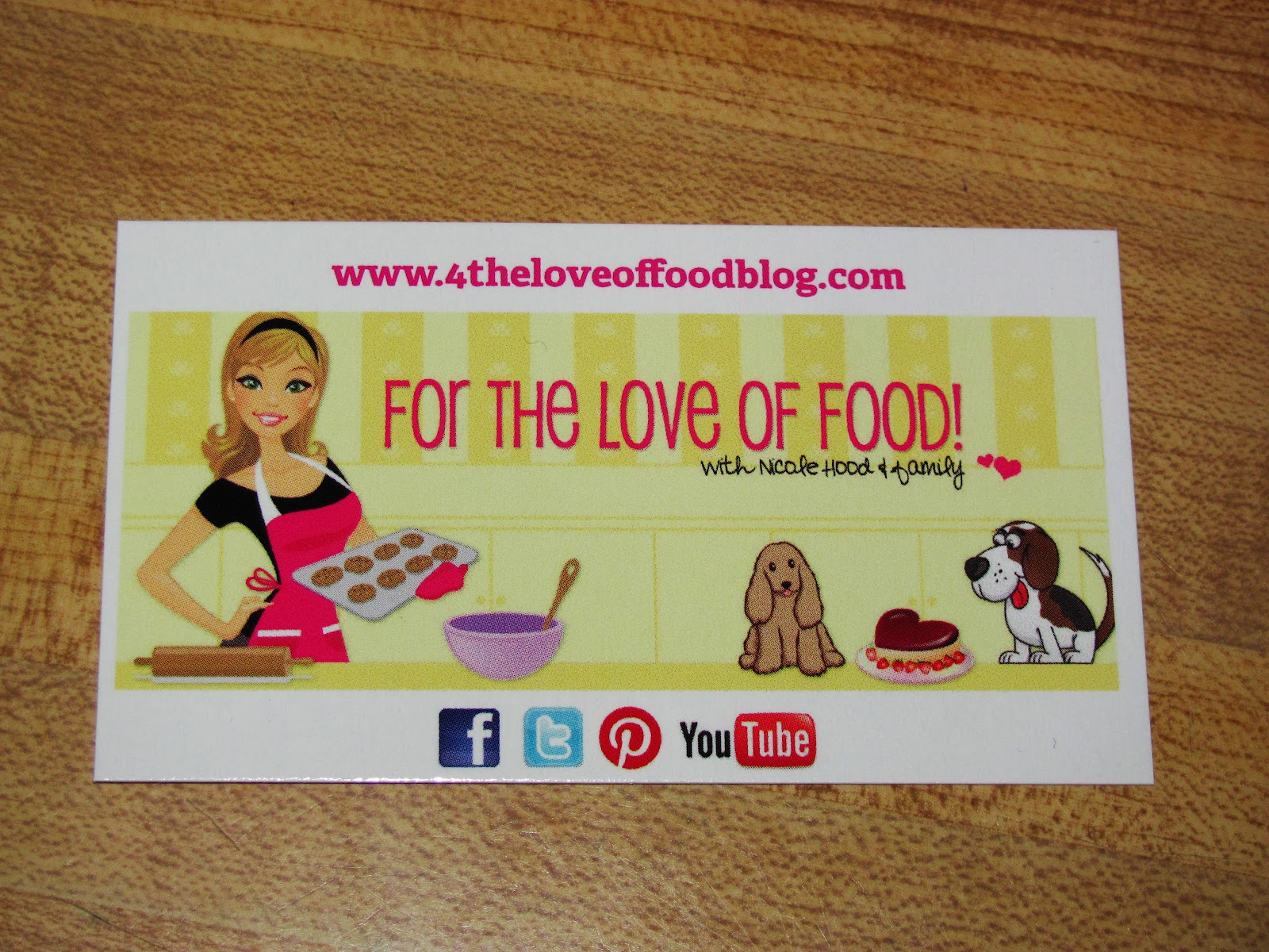 food blog business cards 1