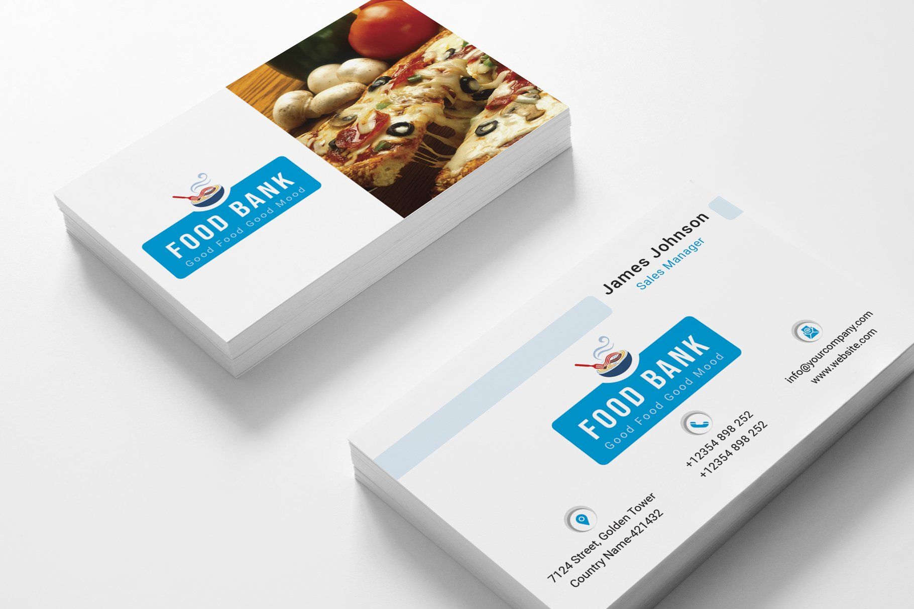 food blog business cards 2