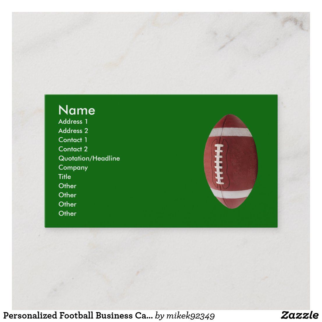 football business cards 1