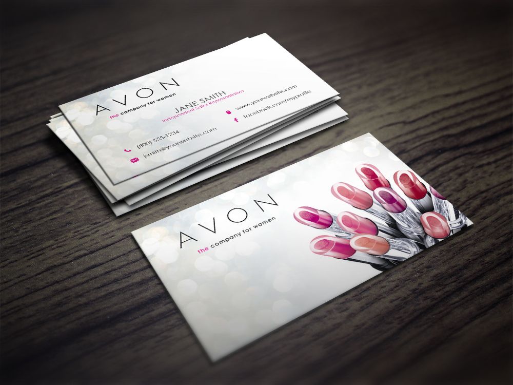 free printable avon business cards 1
