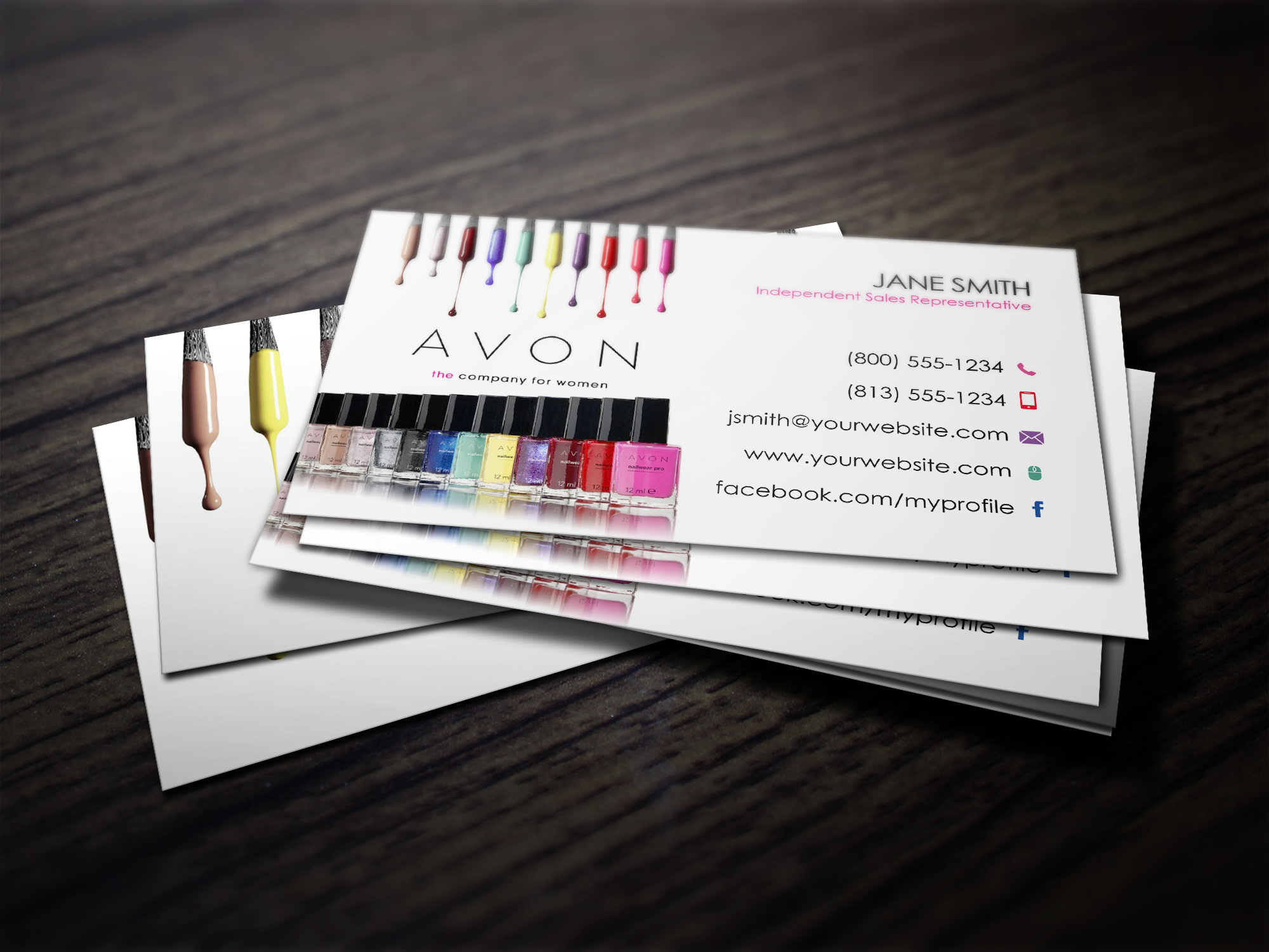free printable avon business cards 2
