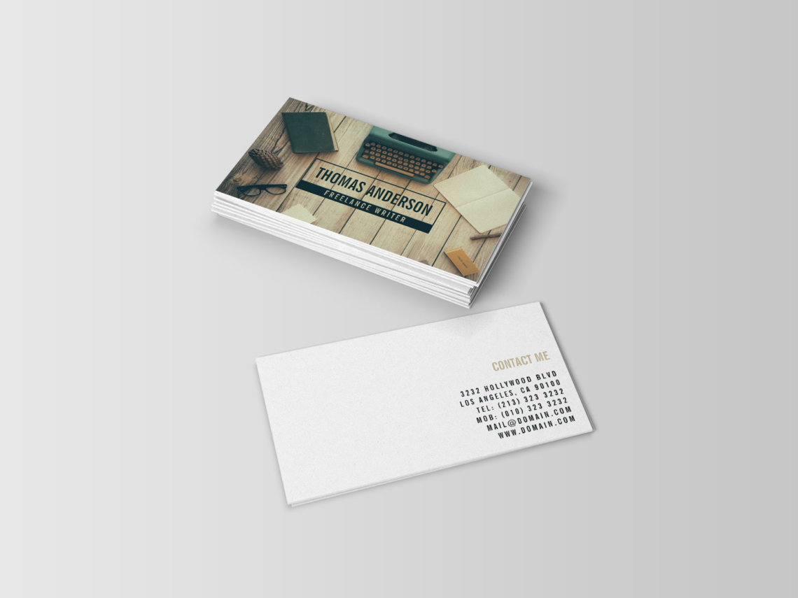 freelance writer business cards 3