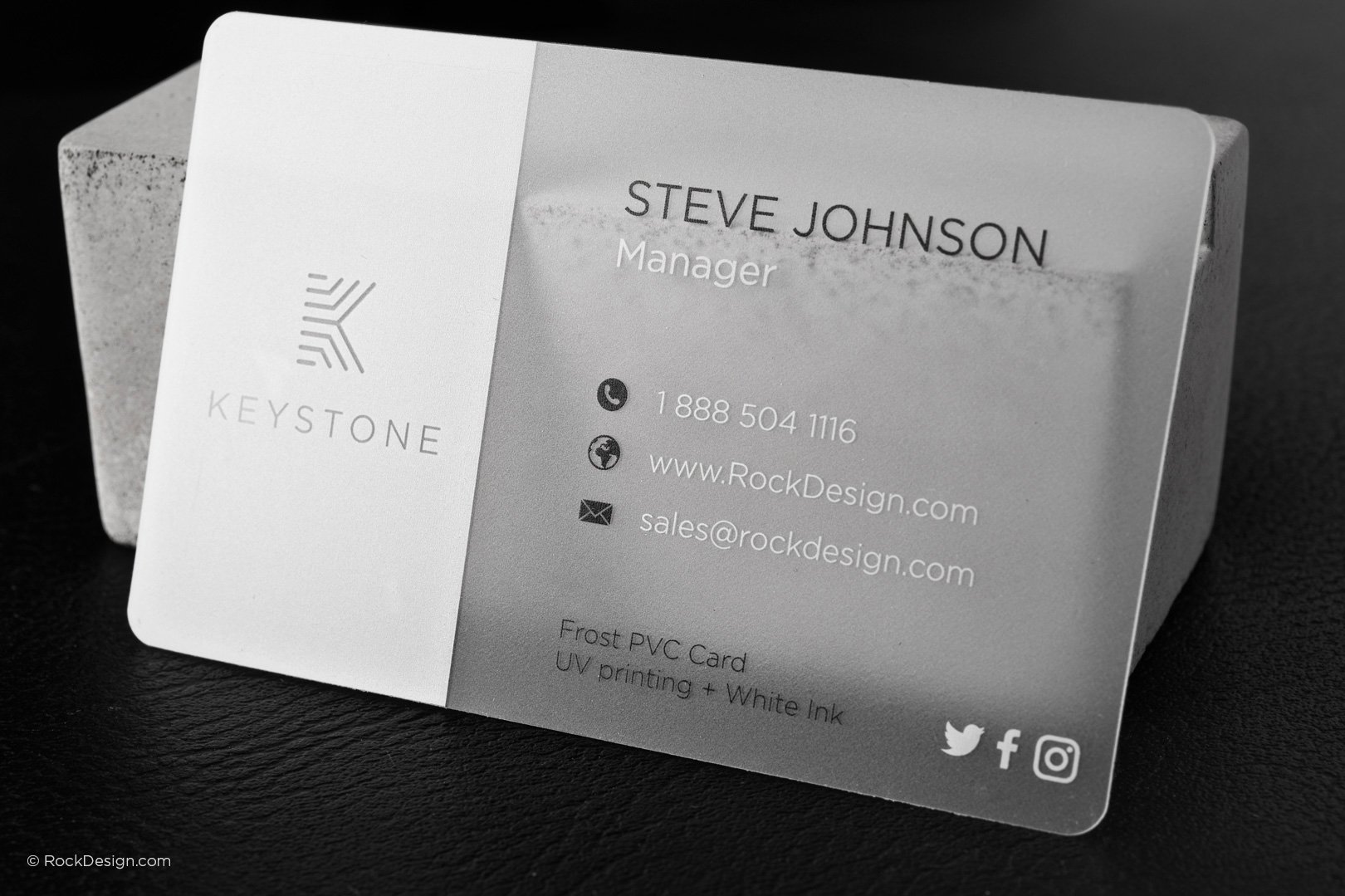 frosted business cards 2