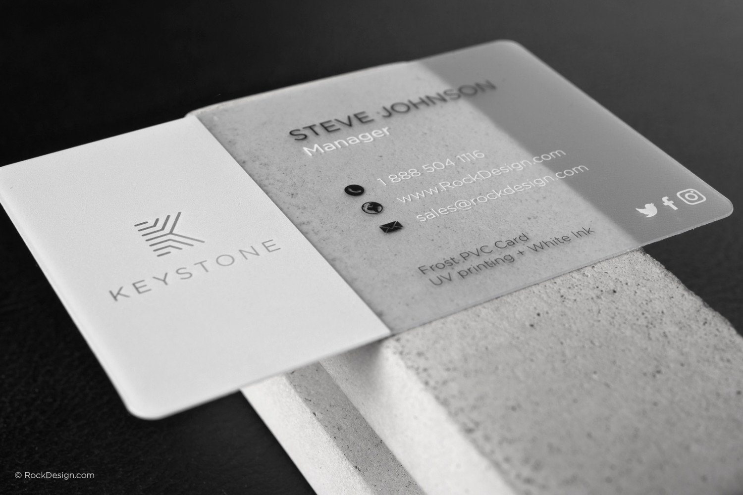 frosted business cards 5