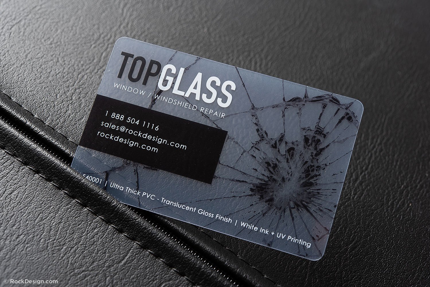 glass business cards 1