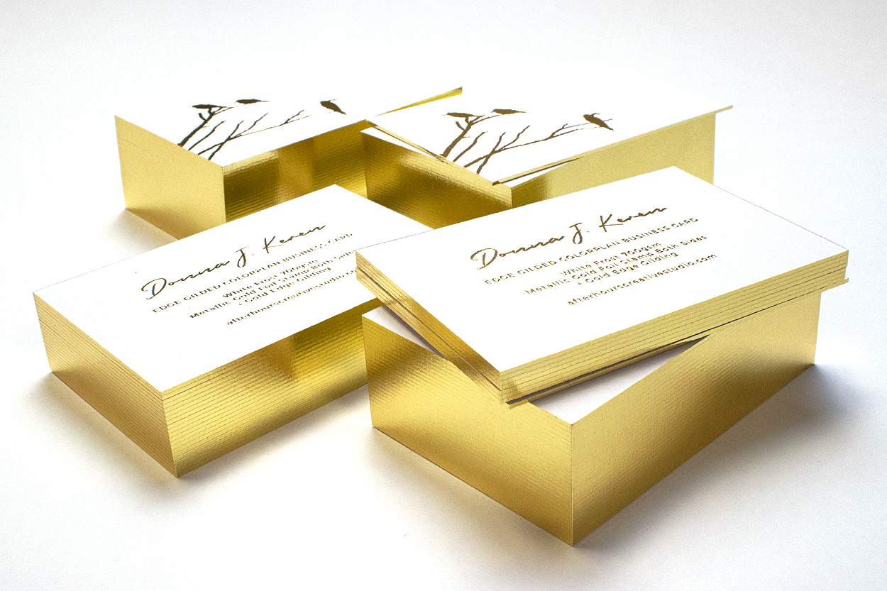 gold edge business cards 1