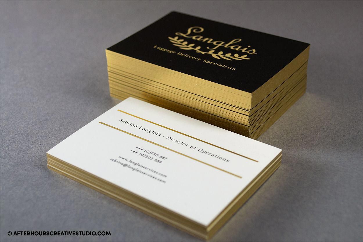 gold edge business cards 2