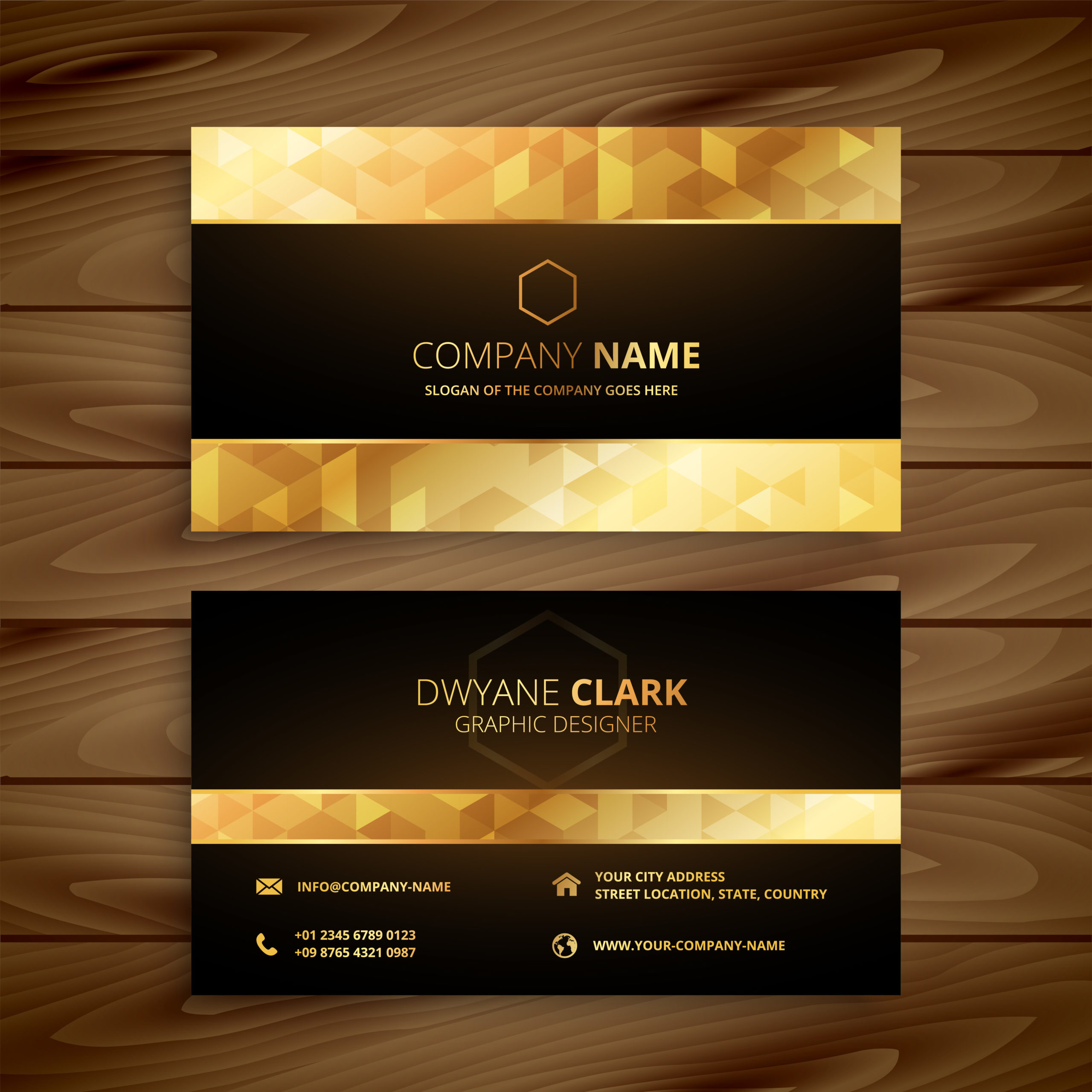 golden business cards 1