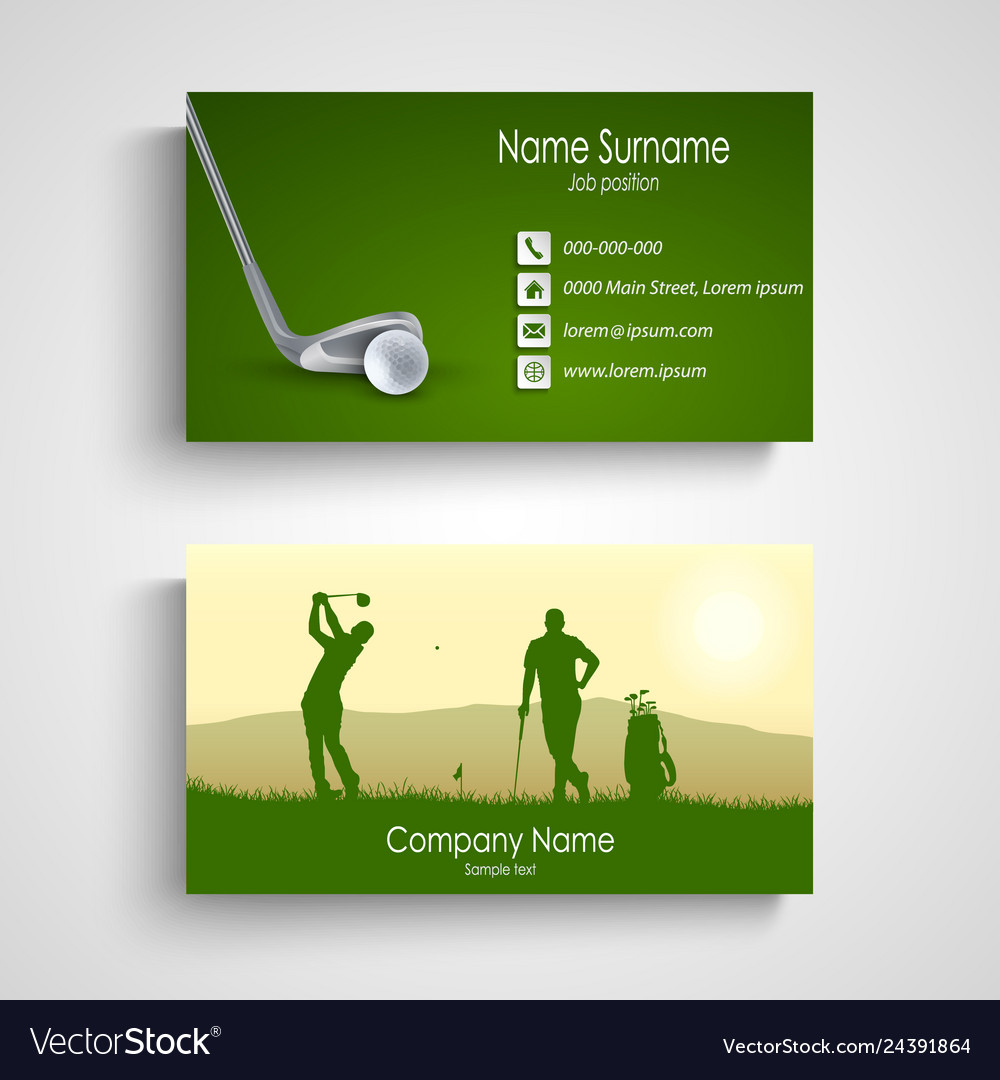 golf business cards 2