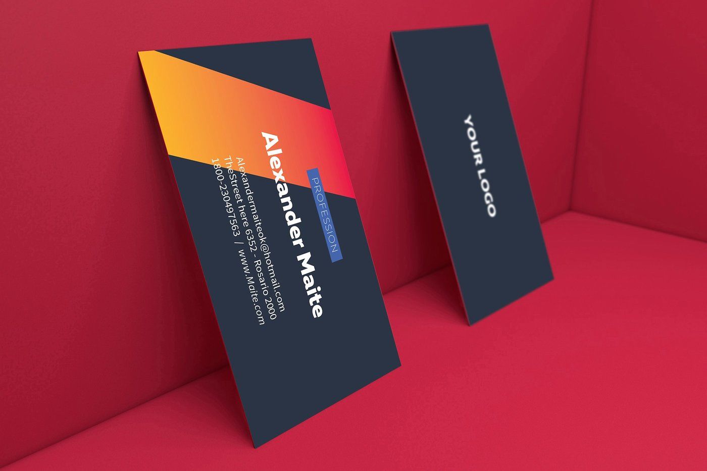 gradient business cards 3