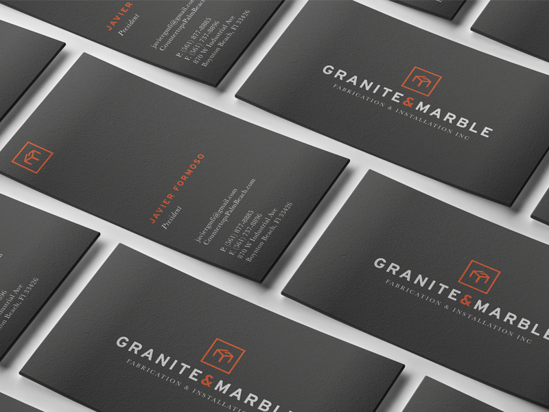 granite business cards 1